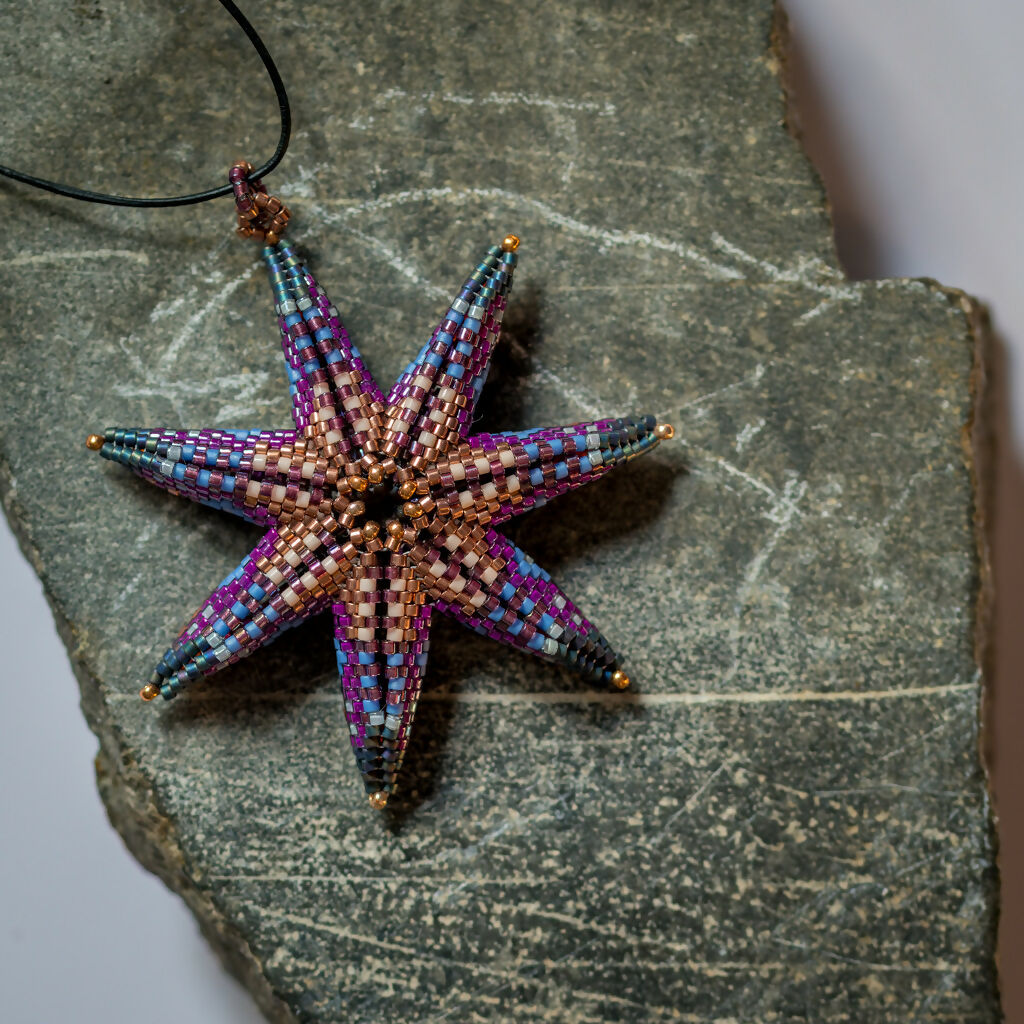 Coppery Starfish Pendant