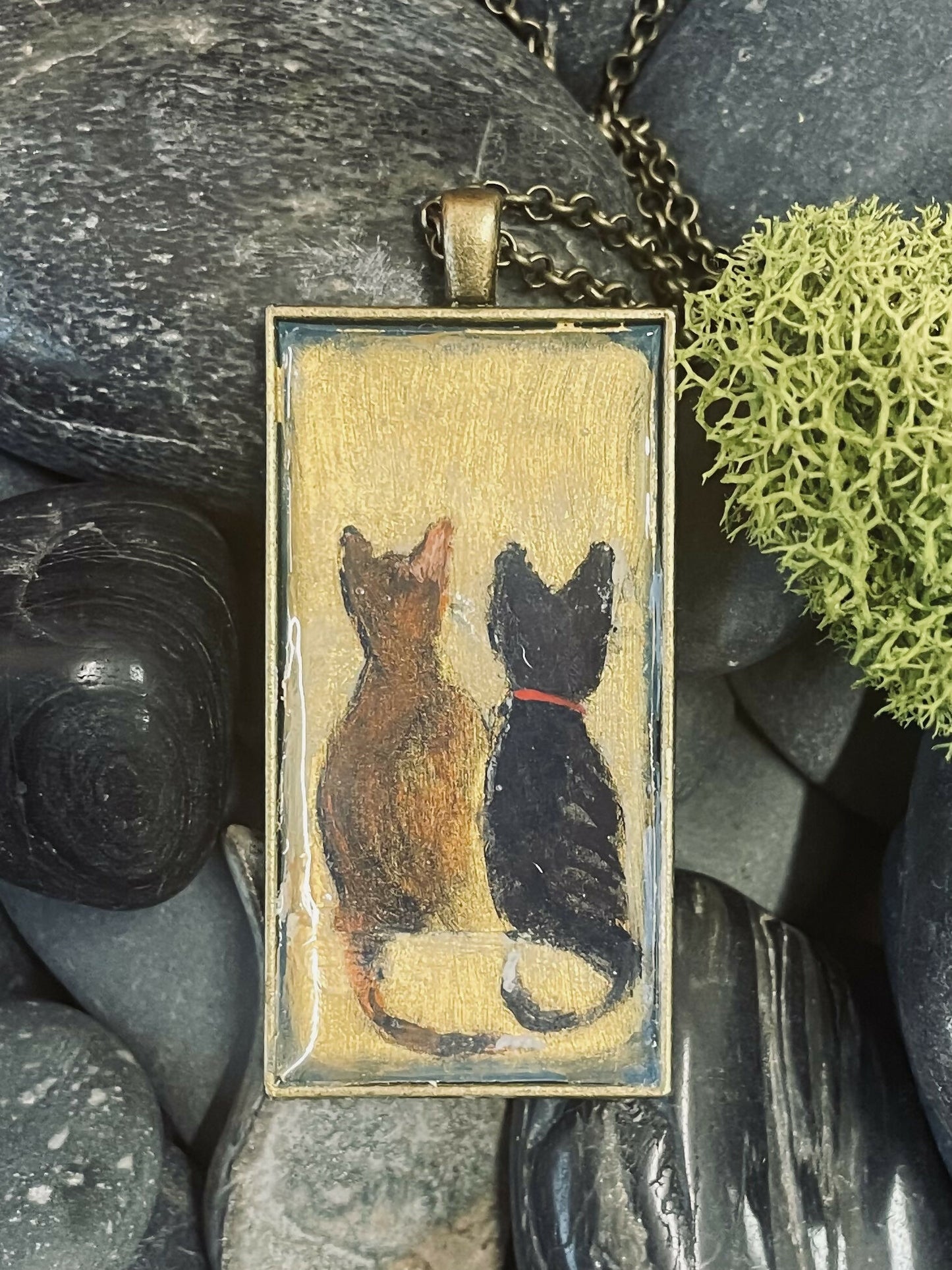 Two Kitties Pendant