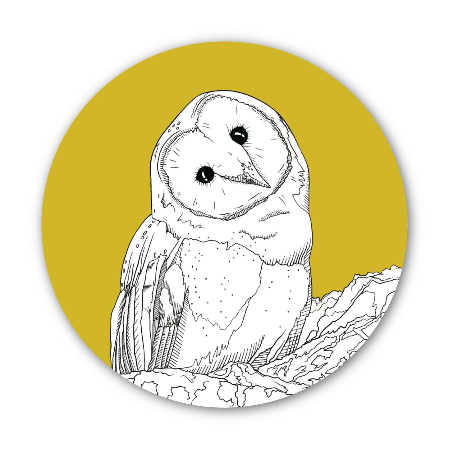 3” Art Sticker, Owl