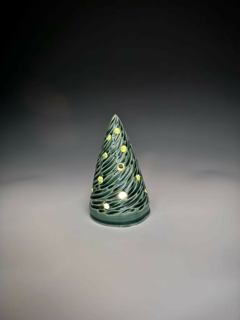 Green Xmas Tree Luminary 4