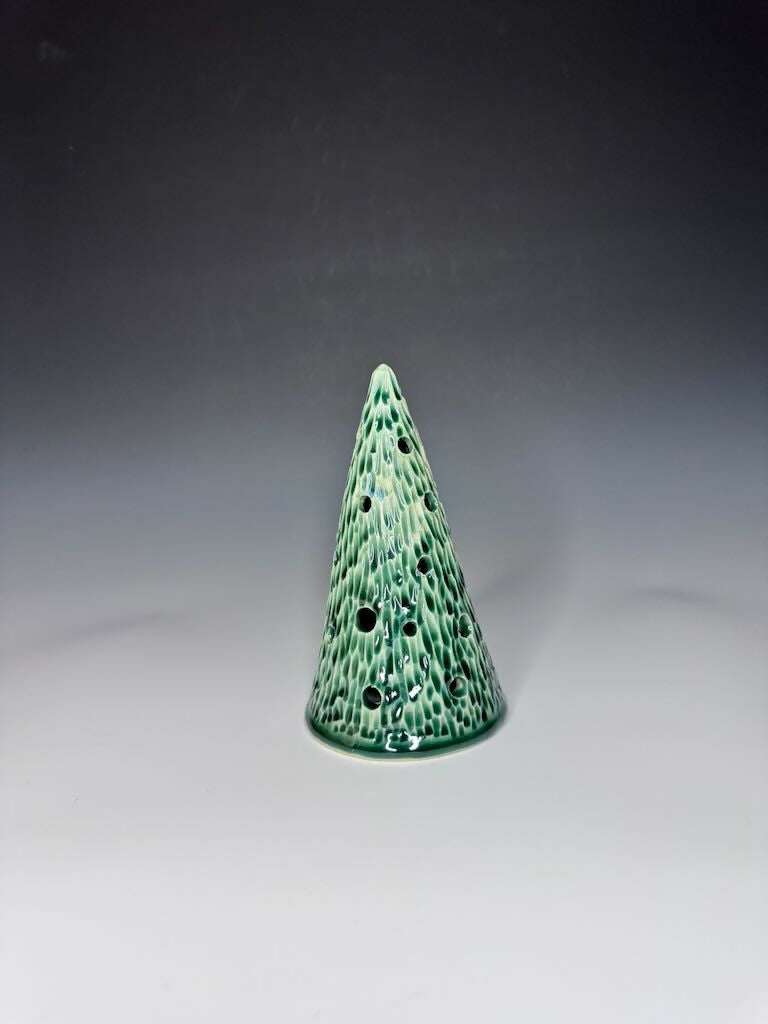 Green Xmas Tree Luminary 7