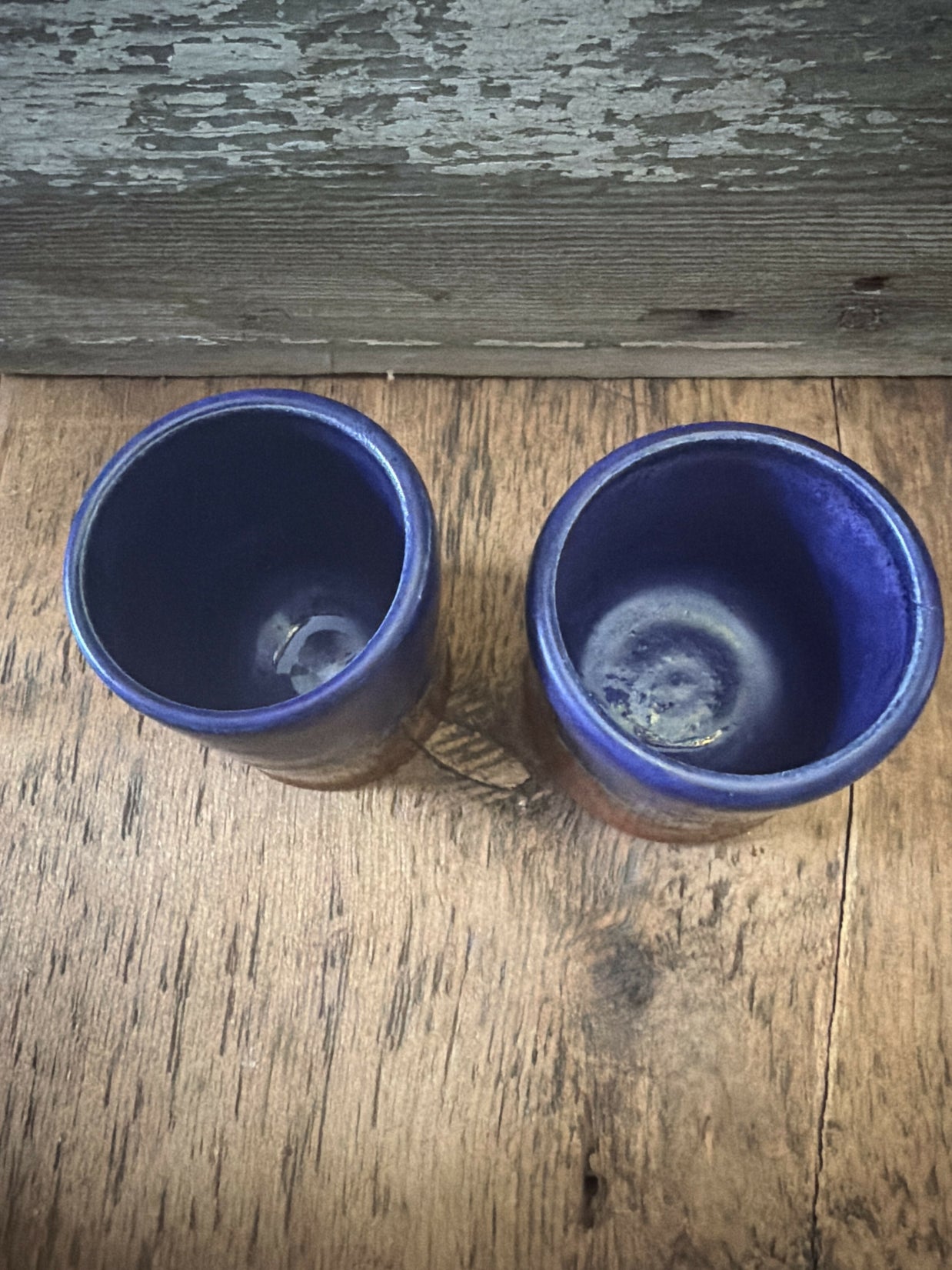 Copper & purple wine cups