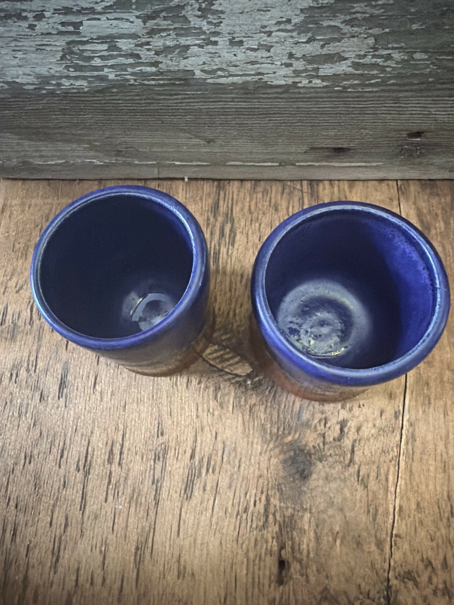 Copper & purple wine cups