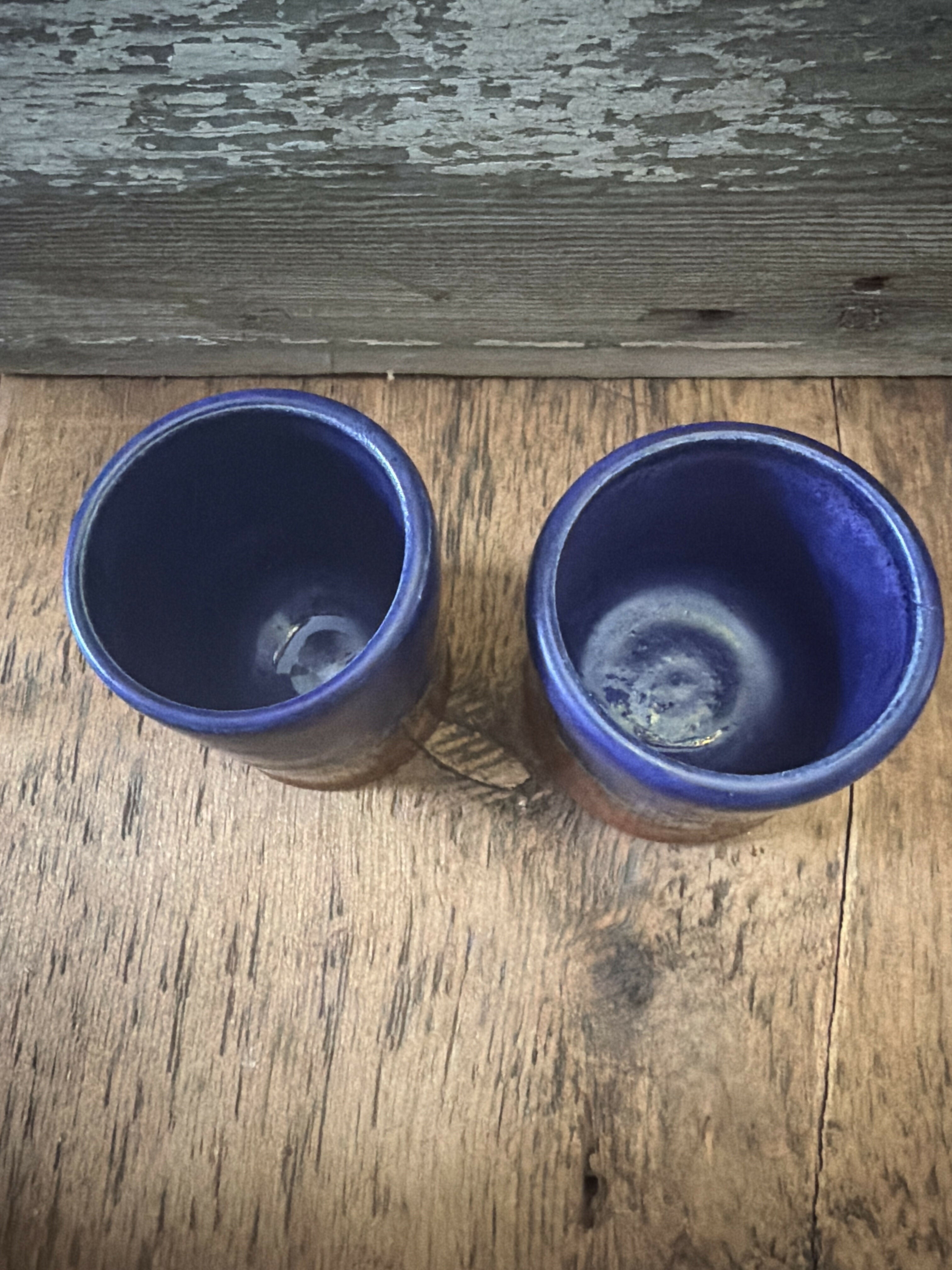 Copper & purple wine cups