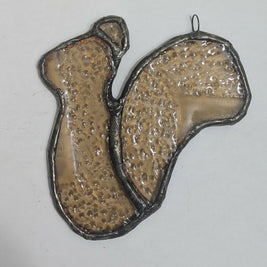 Recycled Stained Glass Squirrel