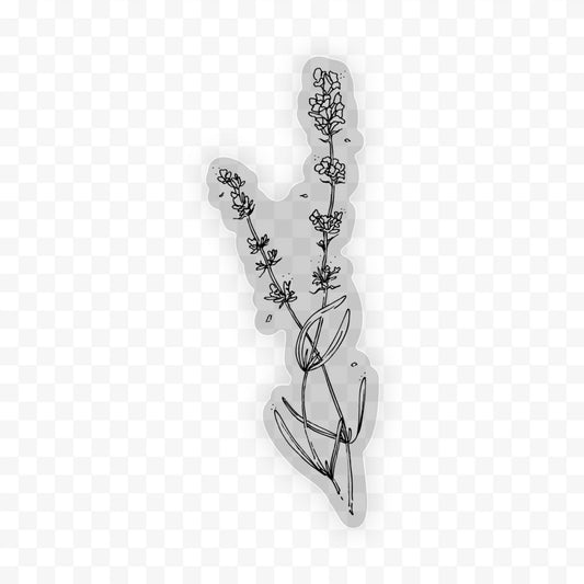 3” Art Sticker, Lavender Pair