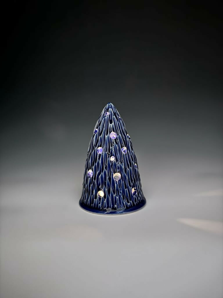 Blue Xmas Tree Luminary 5