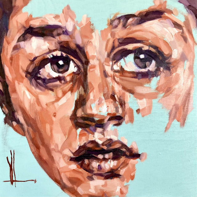 Small Portrait on Wood #2