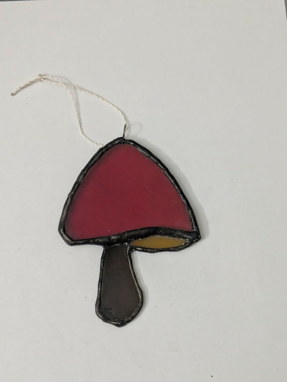 Recycled Stained Glass Mushroom