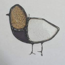 Recycled Stained Glass Pigeon