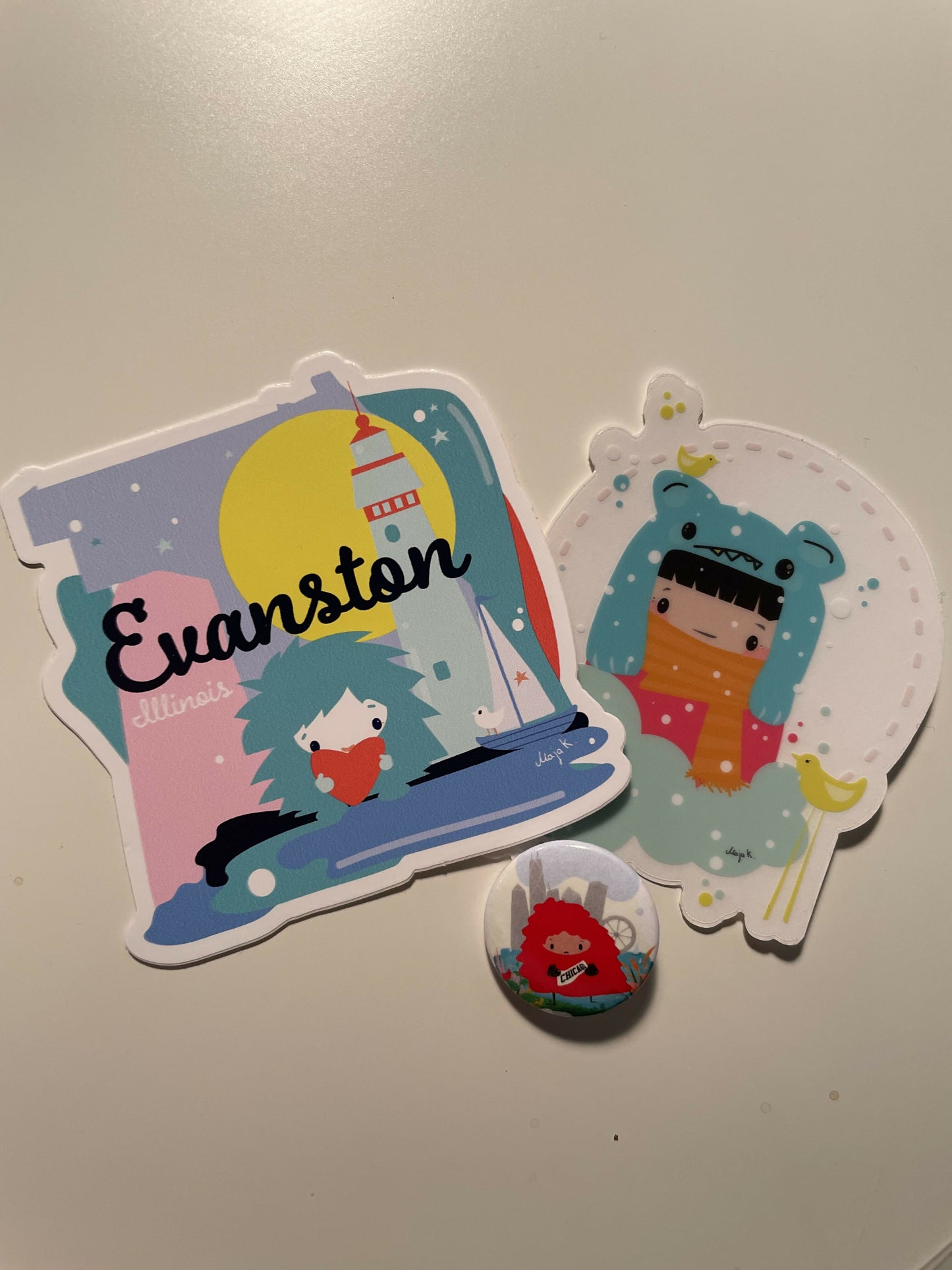 Sm. Evanston sticker kit- Folk Fest