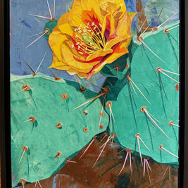 Cactus with Yellow Flower