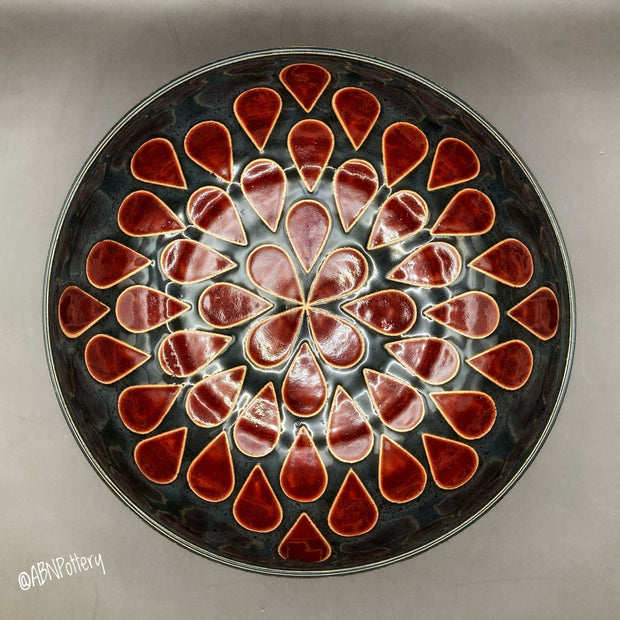 Red Teardrop Bowl