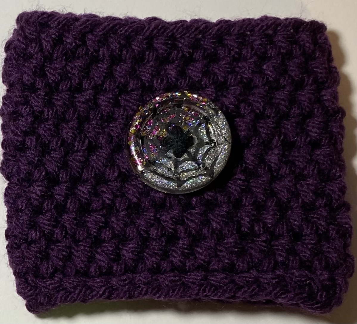 Coffee Cozy - Spider Web Button