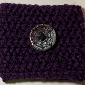 Coffee Cozy - Spider Web Button