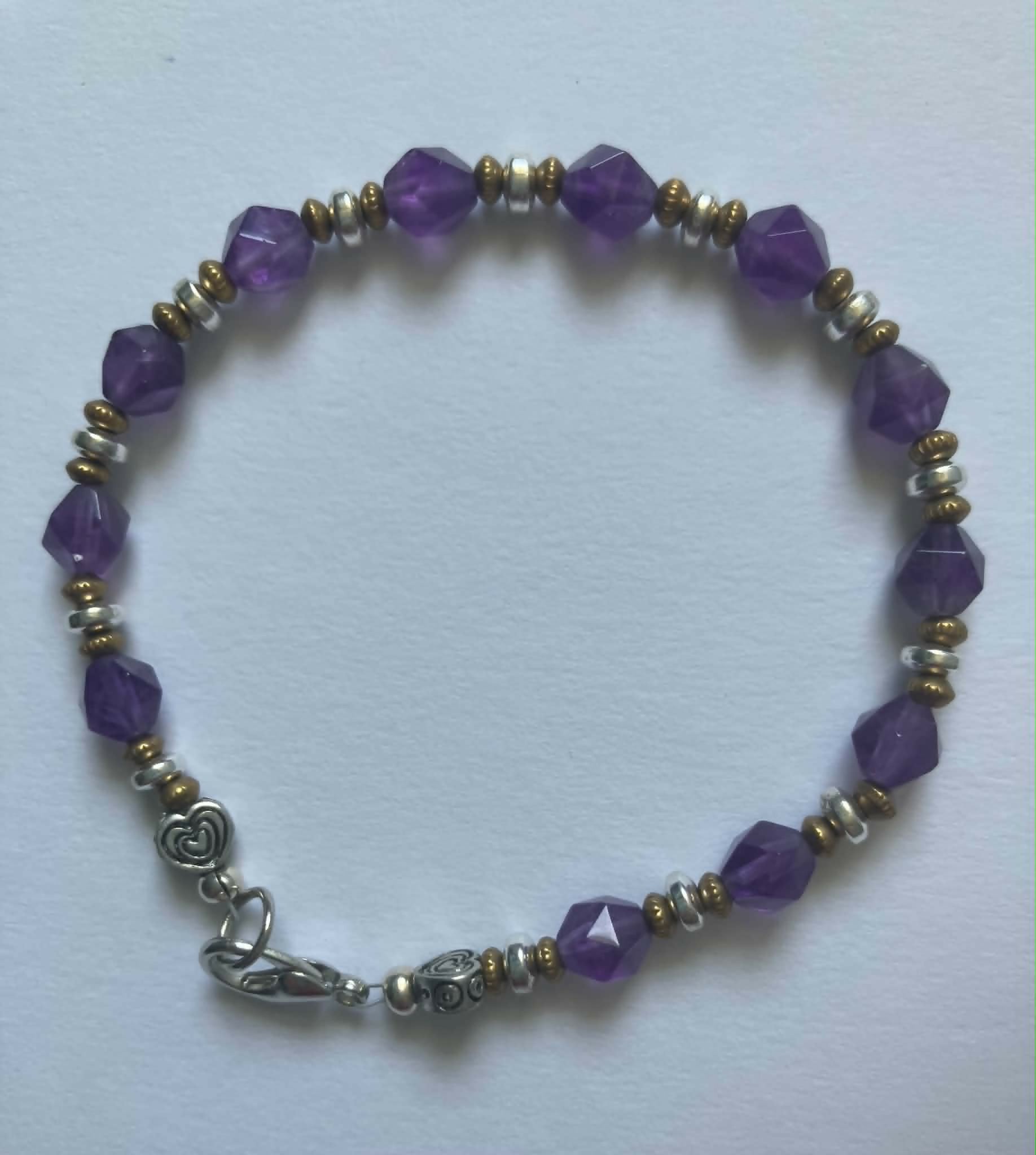 gemstone bracelet - amethyst