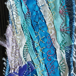 Turquoise & Lavendar Bookmark