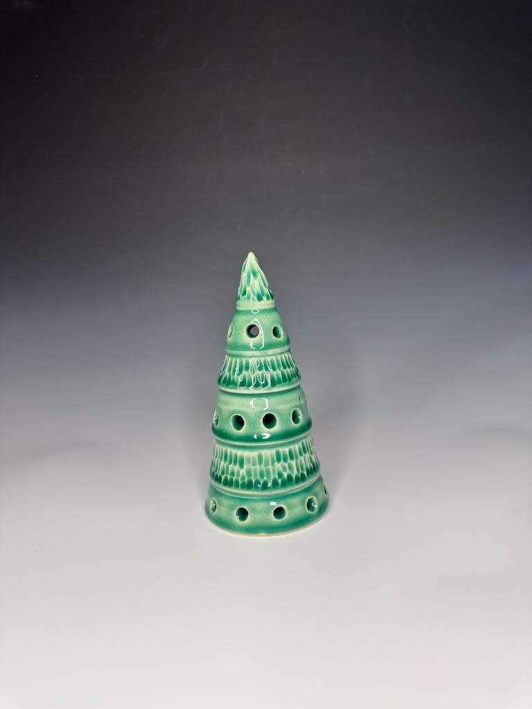 Green Xmas Tree Luminary 6