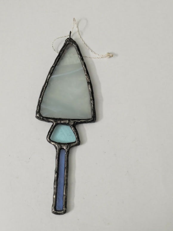 Recycled Stained Glass Tall Mushroom