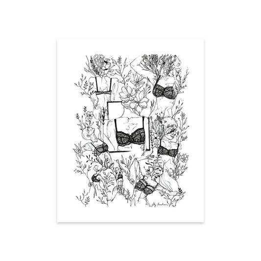8”x10” Art Print, Bralette