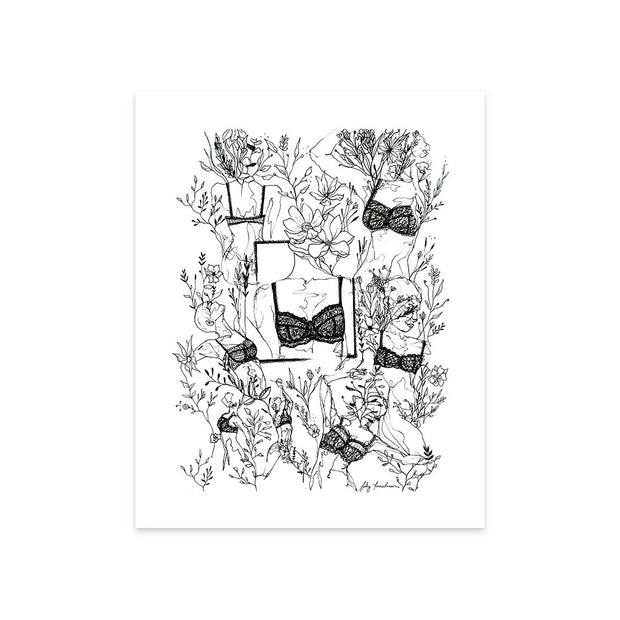 8”x10” Art Print, Bralette