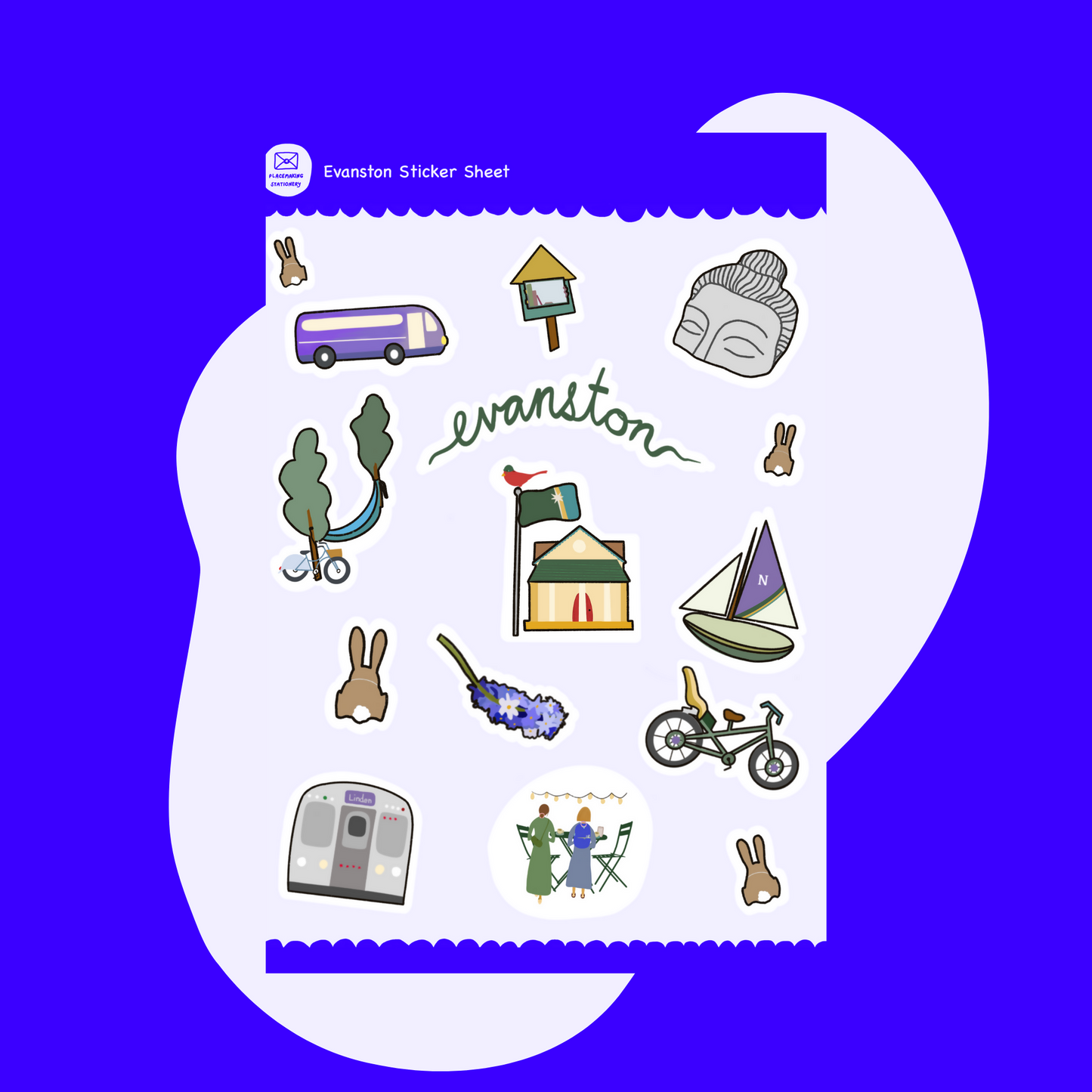 Evanston Sticker Sheet