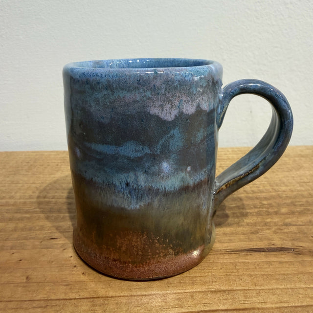 Coffee Mug Copper and Blues