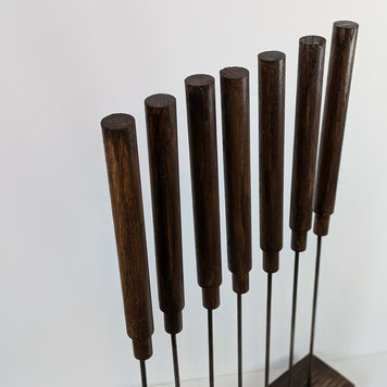Cattail Sculpture (Nov 2024) - detail