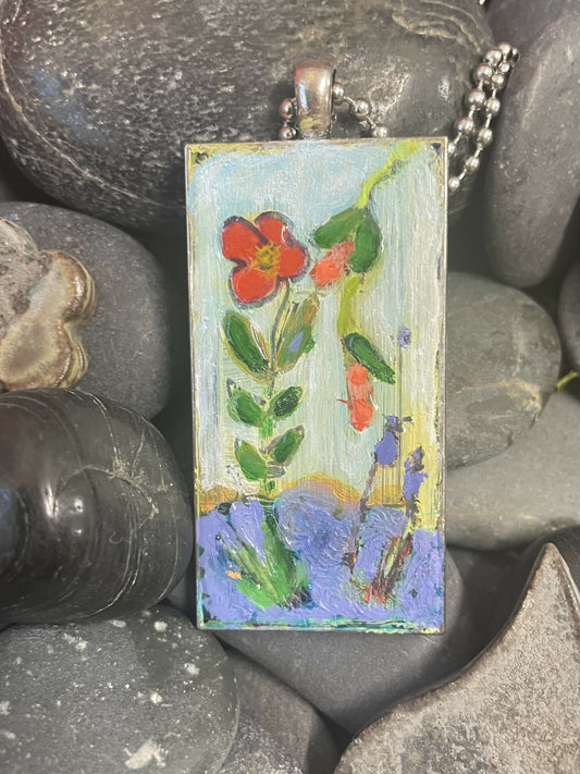 Happy little flower pendant