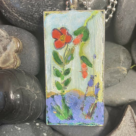 Happy little flower pendant