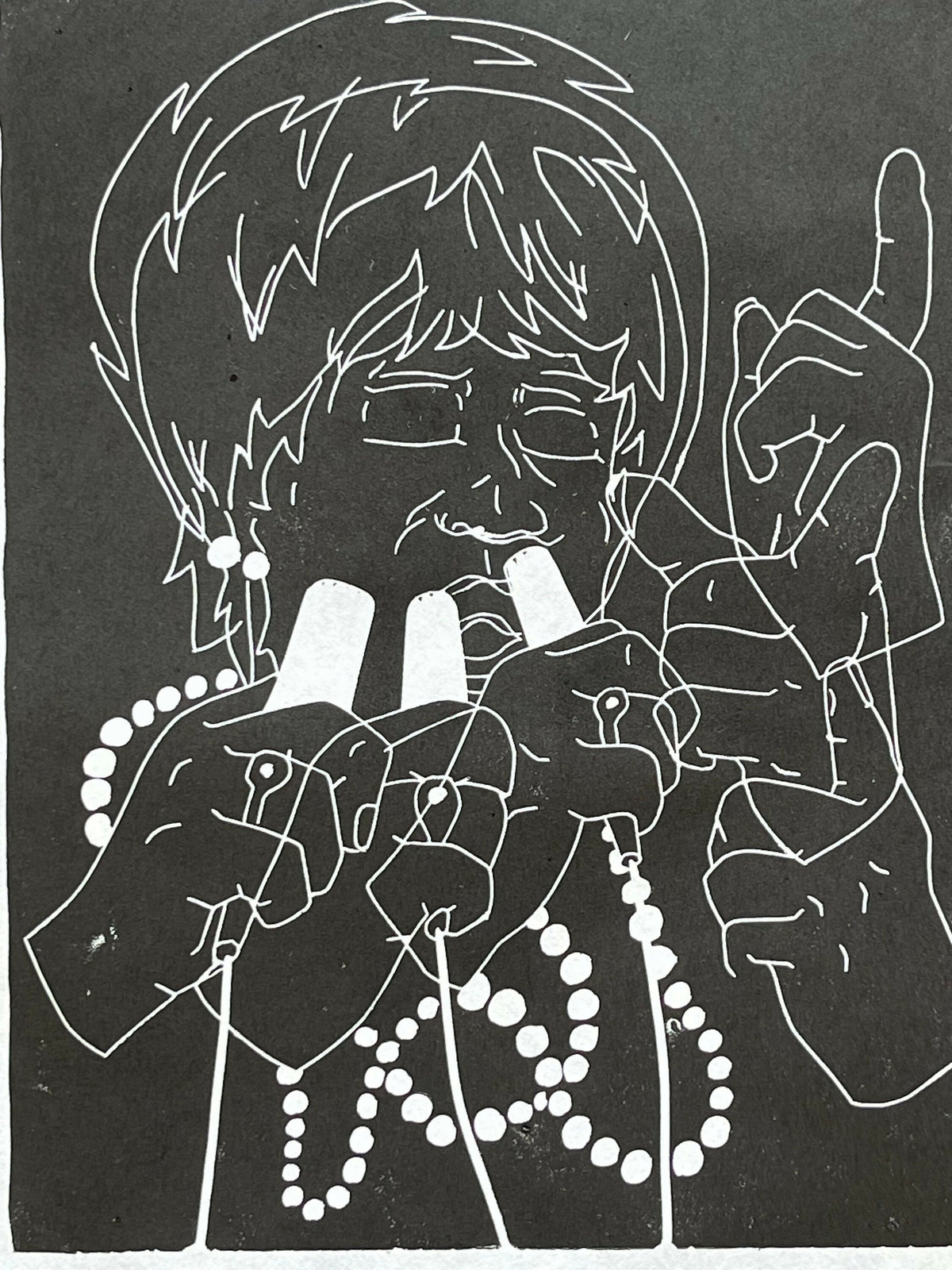 Ella Fitzgerald | Jazz Singer | Linocut Print | Wall Art