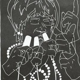 Ella Fitzgerald | Jazz Singer | Linocut Print | Wall Art