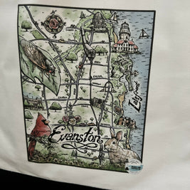 Evanston Plein Air Festival Tote with illustration by Matt LaFleur