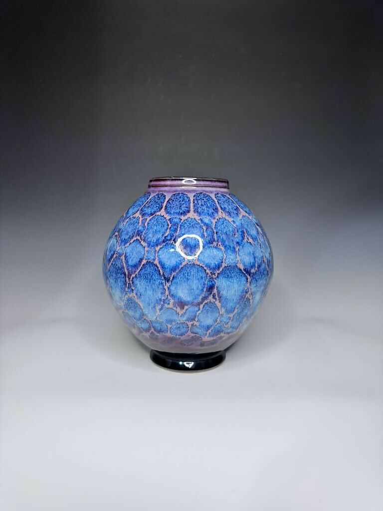 Blue and Purple Moon Jar Vase 2