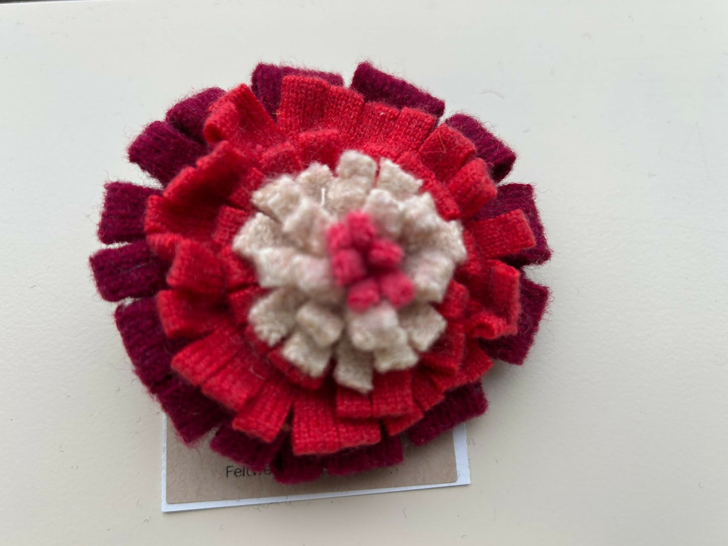 Flower Pin - Wool Brooch