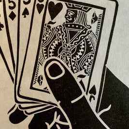 Fifteens (29) | Cribbage | Linocut Print | Wall Art
