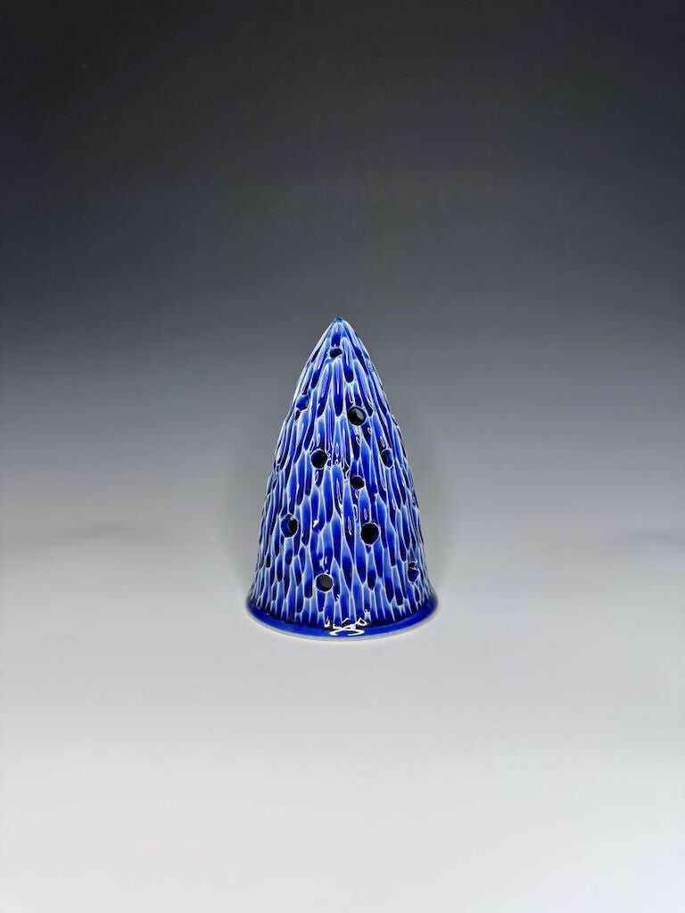 Blue Xmas Tree Luminary 5