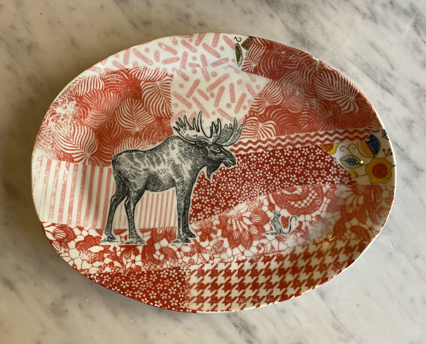 Oval porcelain platter