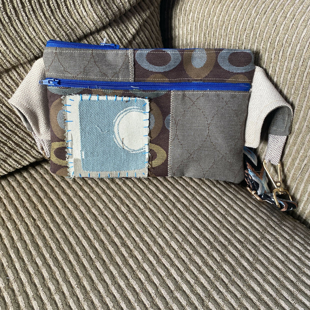 Geometric pattern fanny pack/cross body bag