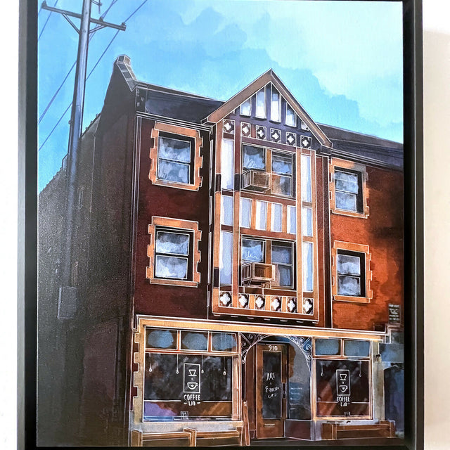 "Little Piece of My Heart" Solid Wood Float Framed Digital Painting on Canvas