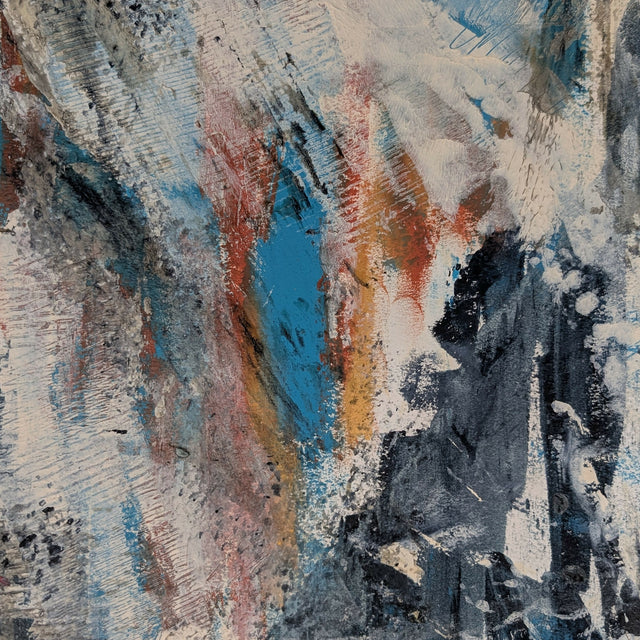 Canyons 2025 12x16 Oil & CWM on paper