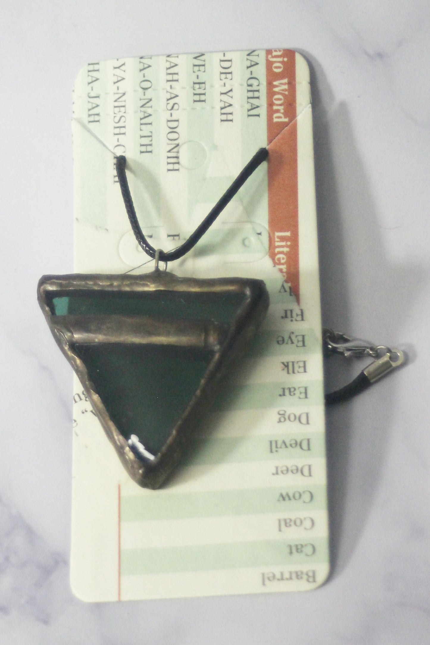 Recycled Stained Glass Necklace