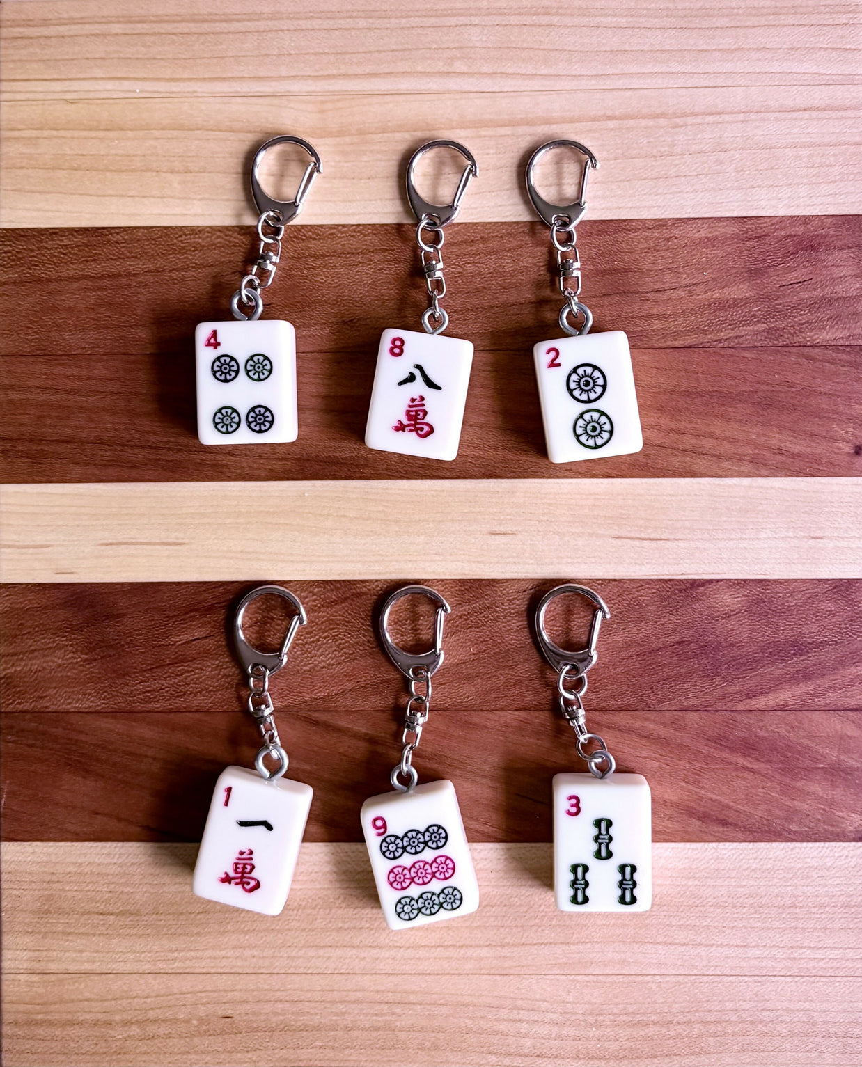 Mahjong Tile Keychains