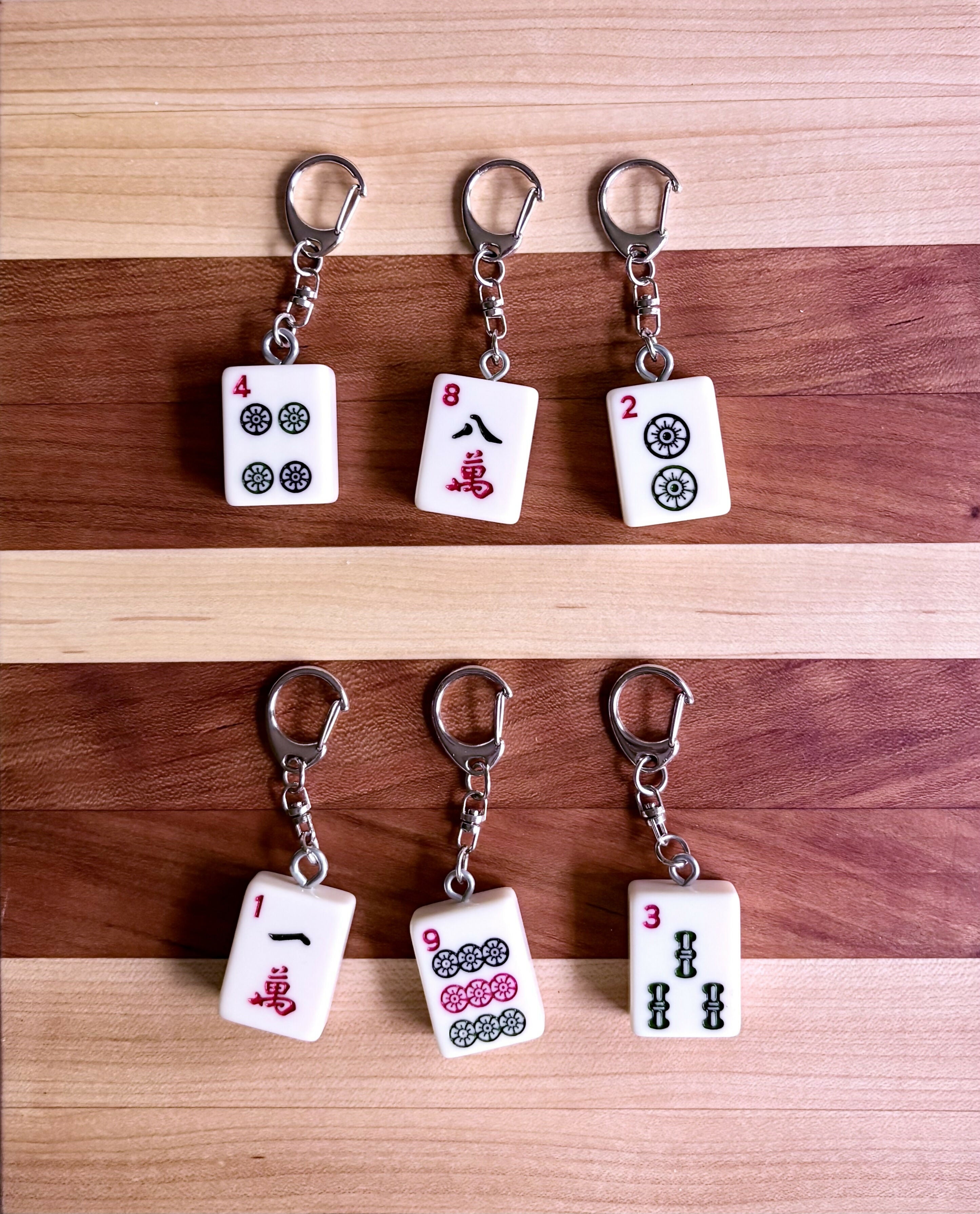 Mahjong Tile Keychains