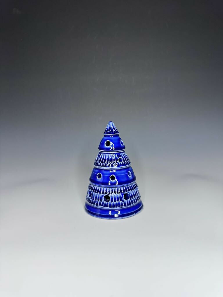 Blue Xmas Tree Luminary 6