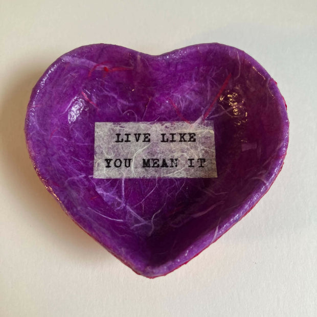 Heart trinket dish