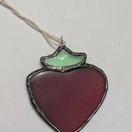 Recycled Stained Glass Strawberry