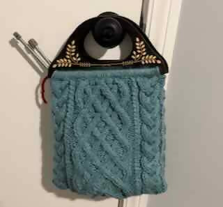 Teal Celtic Weave Handbag