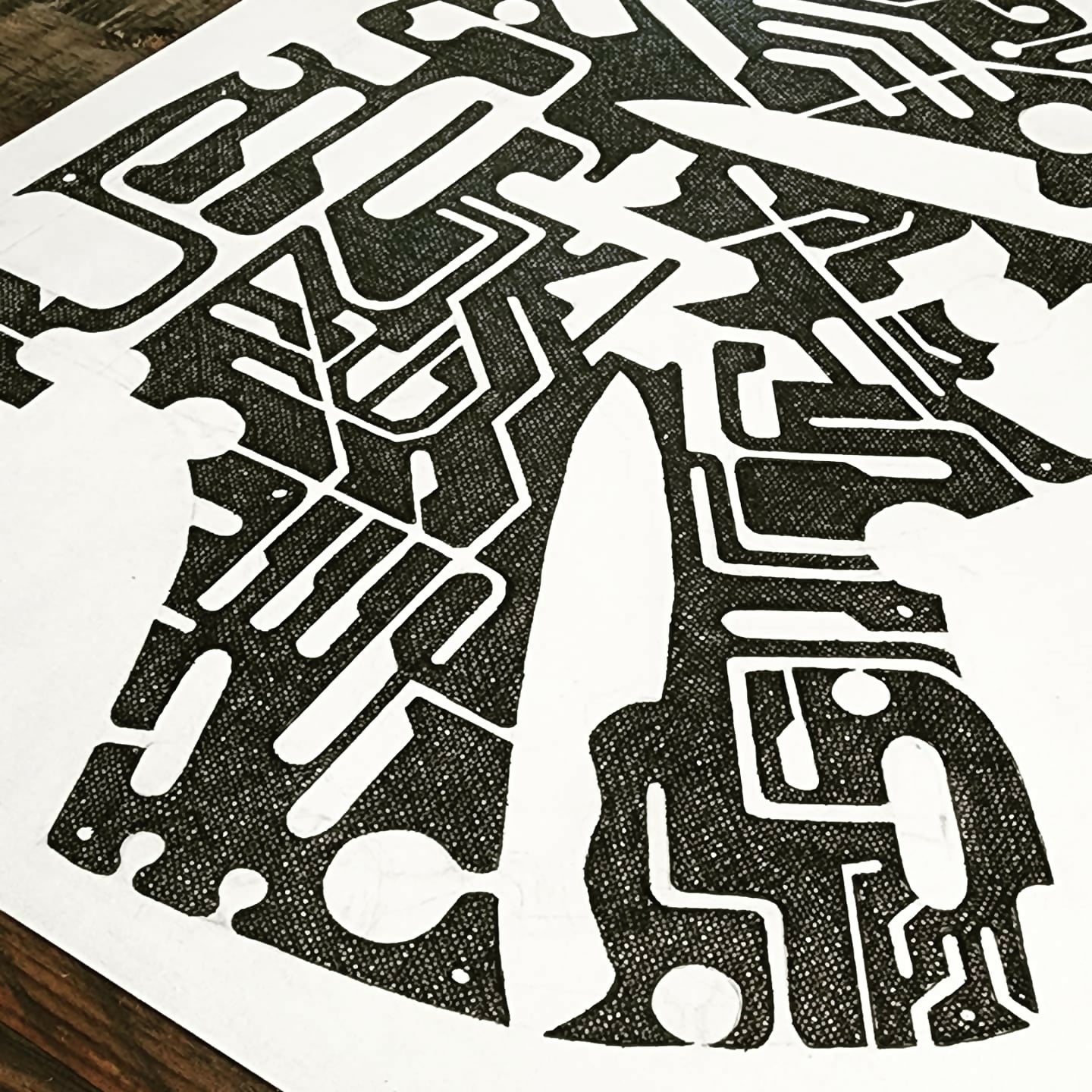 "Trolling the Comments" - ink drawing