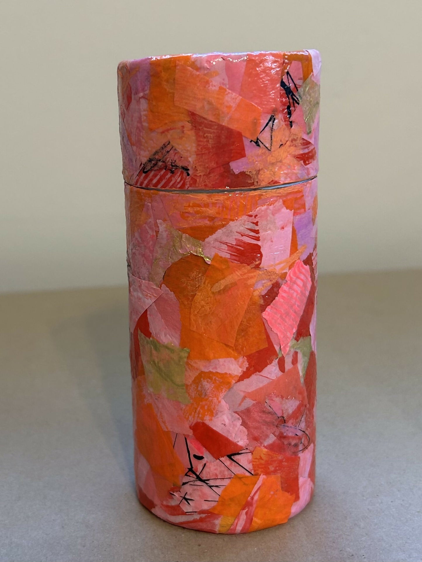 Mixed Media Art Canisters Small
